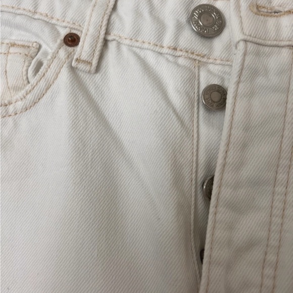 ZARA High Waisted White Jeans Size 2 - Picture 5 of 9
